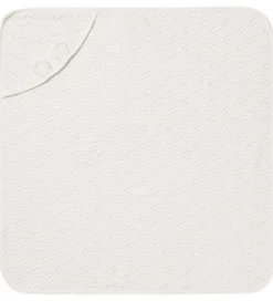 Babyhåndklæde- Og Poncho*Cam Cam Badeslag - 80x80 - Off-White m. Ører