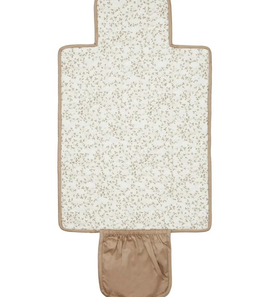 Puslepuder Og -Underlag*Cam Cam Quilted Pusleunderlag - 70x44 cm - Camel/Lierre