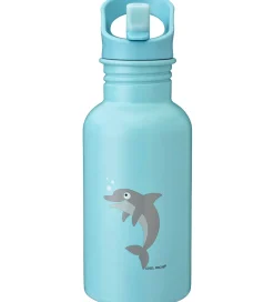 Termoflasker*Carl Oscar Drikkeflaske - Steelish - 500 ml - Blå m. Delfin