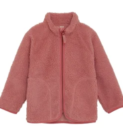 Fleece*CeLaVi Fleecejakke - Teddy - Brick Dust