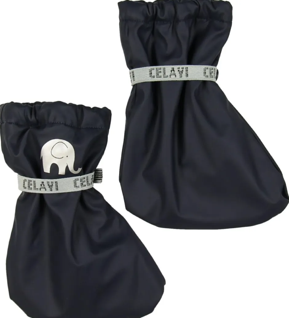 Overtrækssko*CeLaVi Overtrækssko m. Fleece - PU - Navy