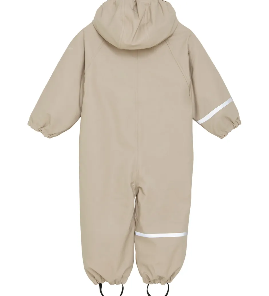 Regntøj*CeLaVi Regndragt m. Fleece - PU - White Pepper