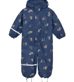 Børn CeLaVi Regndragt m. Fleece - PU - Oceania m. Print