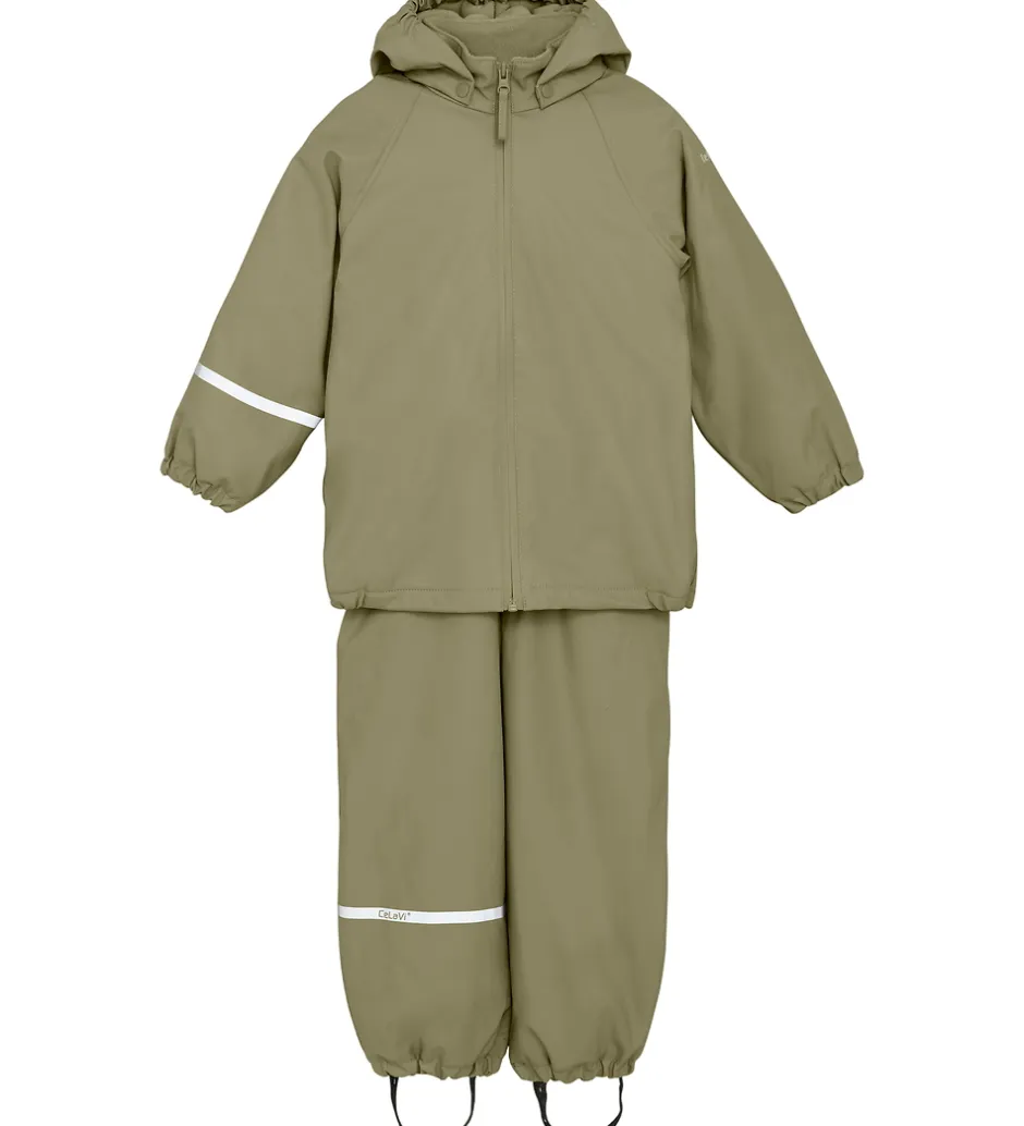 Regntøj*CeLaVi Regntøj m. Seler/Fleece - Recycle PU - Overland Trek