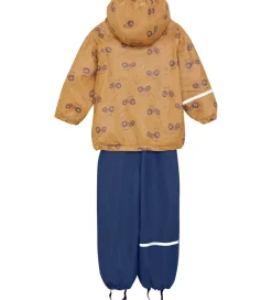 Regntøj*CeLaVi Regntøj m. Seler/Fleece - Recycle PU - Apple Cinnamon m.