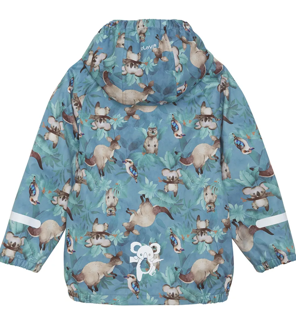 Børn CeLaVi Softshelljakke - Blue Heaven m. Print
