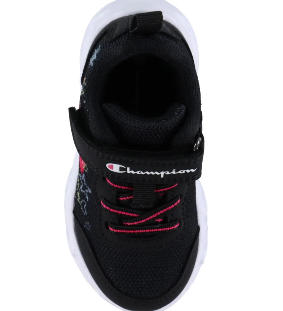 Børnesko Og Babysko|Blinkesko*Champion Sko m. Lys - Funfair Print G TD Low - Sort