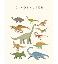 Plakater Og Billeder*Citatplakat Plakat - Børneplakat - Dinosaurer - A3
