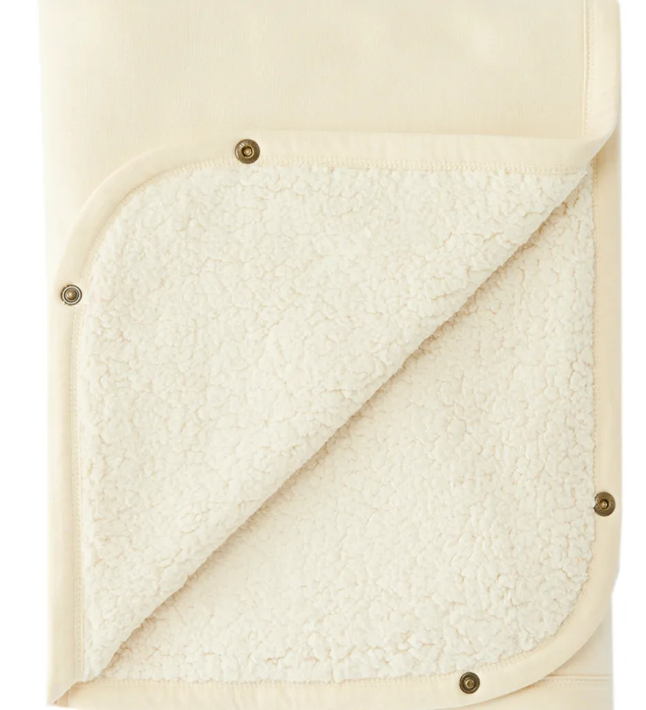 Tæpper*Cloby Teddy Tæppe - 95x75 cm - Off White
