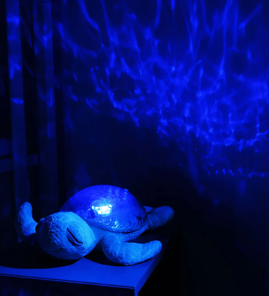 Cloud-B Natlampe m. Lyd - Tranquil Turtle - Aqua - Turkis
