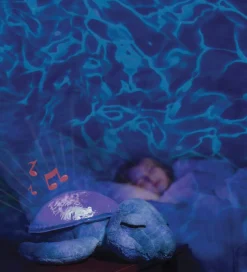 Fritstående Lamper*Cloud-B Natlampe m. Lyd - Tranquil - 27 cm - Ocean Blue Havskild