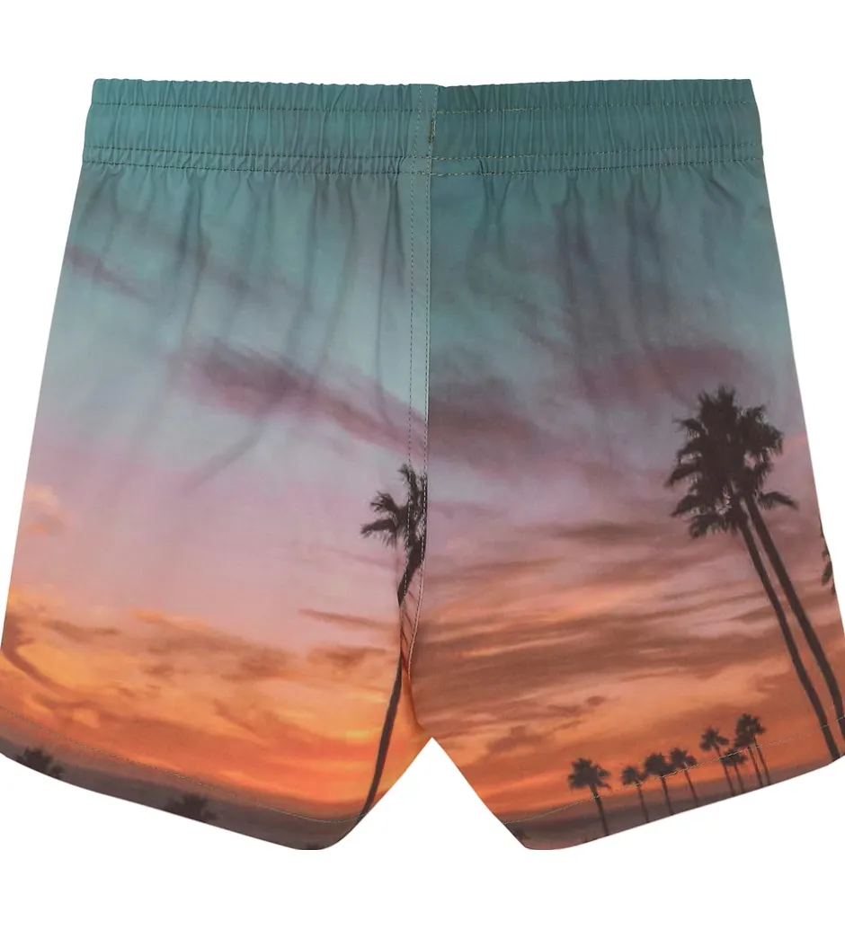 Børn Color Kids Badeshorts - AOP - Orange Pop