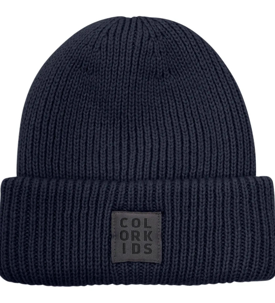 Huer Og Hatte*Color Kids Hue - Uld/Akryl - Strik - Total Eclipse