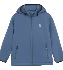 Børn Color Kids Softshelljakke m. Fleece - Vintage Indigo