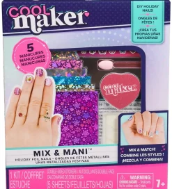 Neglelak*Cool Maker Neglesæt - Mix & Mani - Holiday Foil Nails