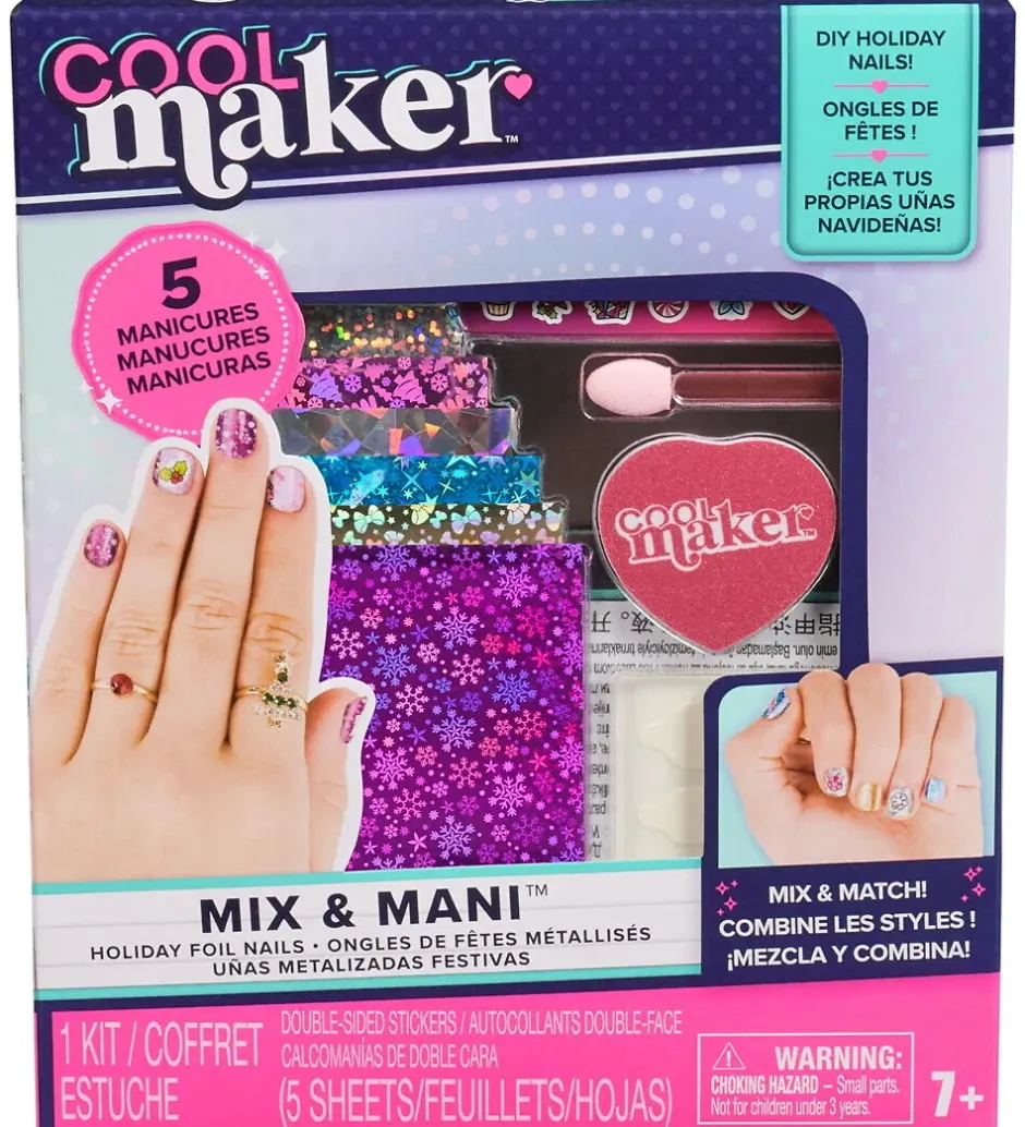 Neglelak*Cool Maker Neglesæt - Mix & Mani - Holiday Foil Nails