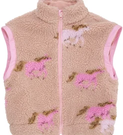 Fleece*Copenhagen Colors Fleecejakke - Teddy - Removable Sleeves - Rose