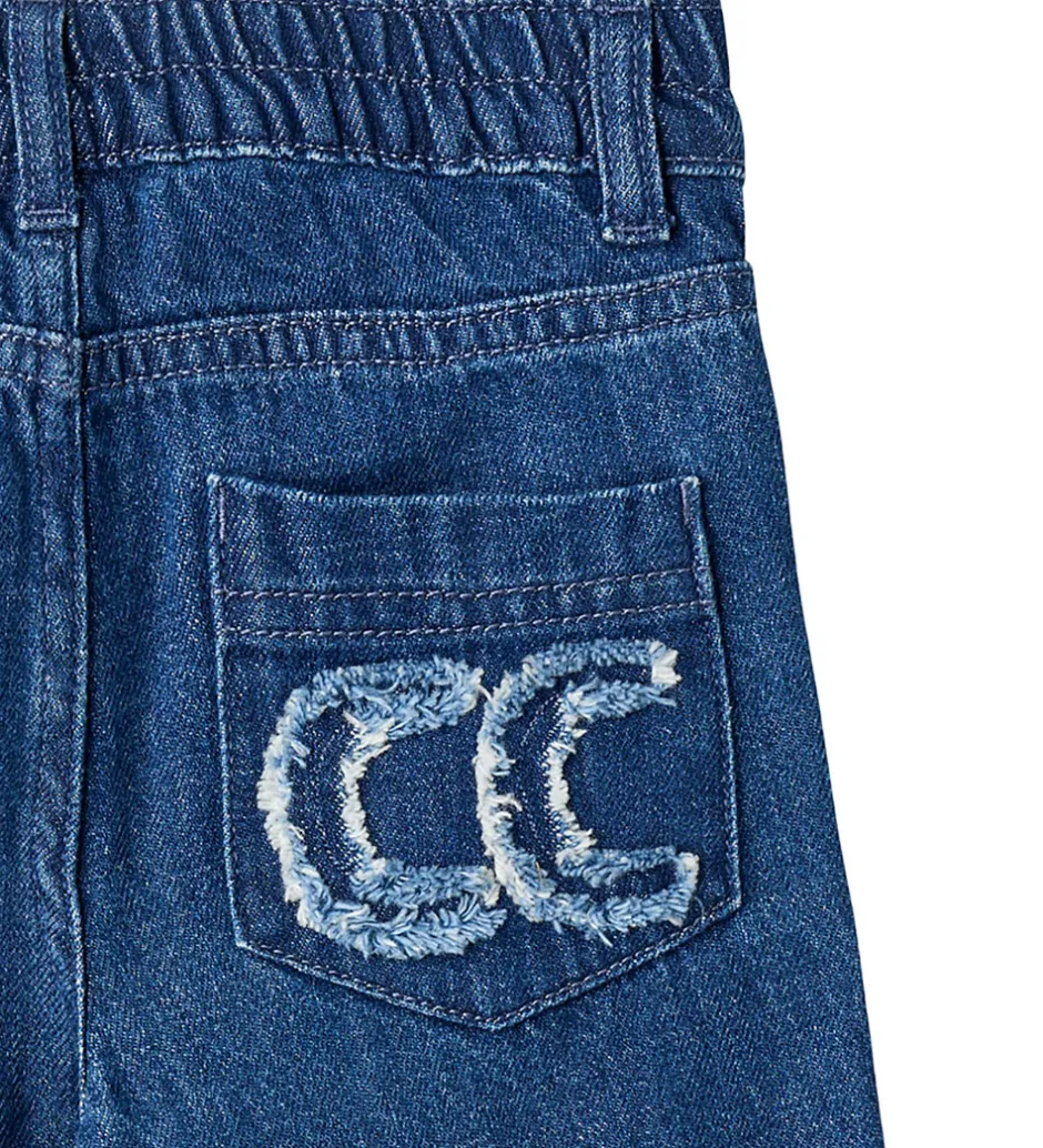 Bukser Og Jeans|Unisex-Tøj*Copenhagen Colors Jeans - Pocket Embro - Dark Indigo Blue