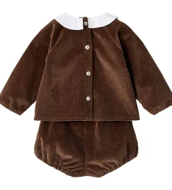 Kjoler|Pigetøj*Copenhagen Colors Sæt - Bluse/Bloomers - DK. Brown Comb