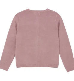 Striktrøjer*Creamie Cardigan - Viskose/Nylon - Pointelle - Woodrose