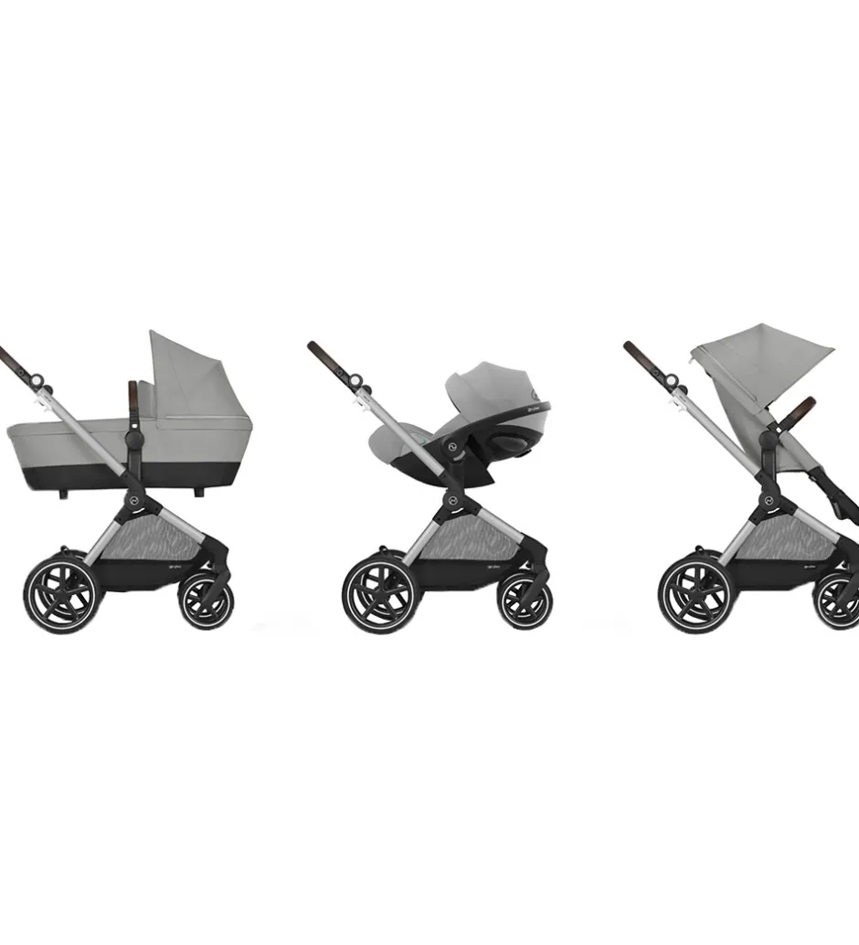 Cybex Klapvogn/Barnevogn - Eos Lux - 2-i-1 - Stone Grey