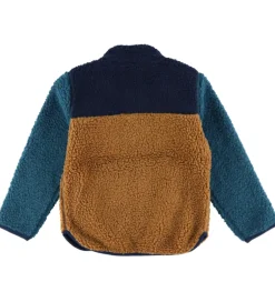 Børn Danefæ Fleecejakke - Danodder - Caramel/Navy/Slate