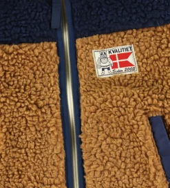 Børn Danefæ Fleecejakke - Danodder - Caramel/Navy/Slate