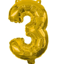 Festartikler*Decorata Party Foileballon - 85 cm - No 3 - Guld