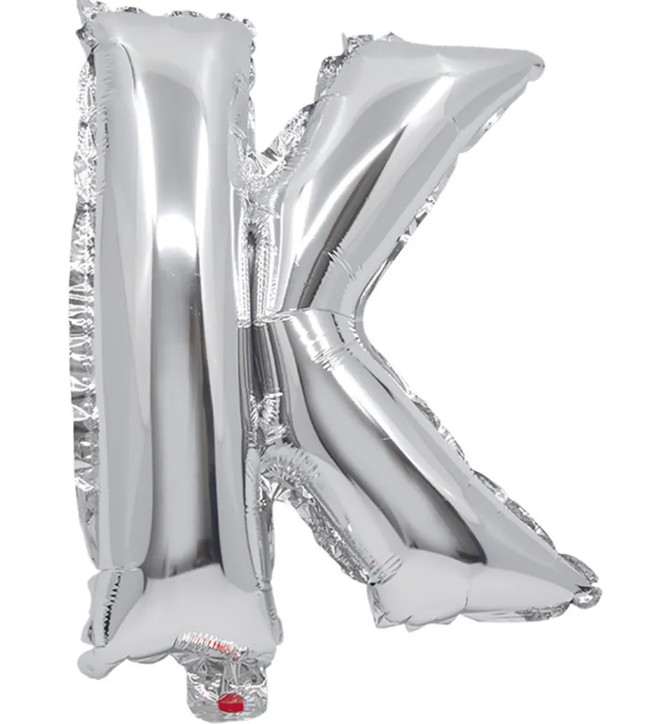 Festartikler*Decorata Party Foileballon - 35 cm - K - Sølv