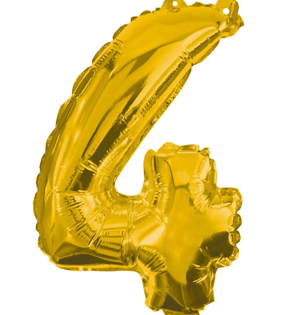 Decorata Party Foileballon - 85 cm - No 4 - Guld