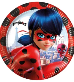 Tallerkener*Decorata Party Paptallerkner - 8-pak - 23 cm - Miraculous Lady