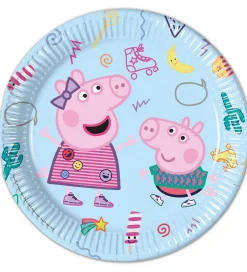Tallerkener*Decorata Party Paptallerkner - 8-pak - 23 cm - Peppa Pig Messy P