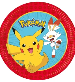 Festartikler*Decorata Party Paptallerkner - 8-pak - 23 cm - Pokémon
