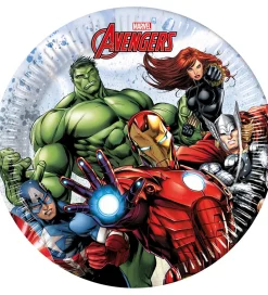 Tallerkener*Decorata Party Paptallerkner - 8-pak - 19,5 cm - Avengers Infini