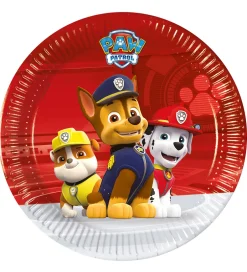 Tallerkener*Decorata Party Paptallerkner - 8-pak - 19,5 cm - Paw Patrol Read