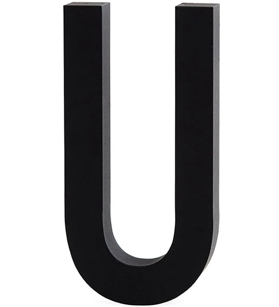 Design Letters Alubogstav - U - Sort