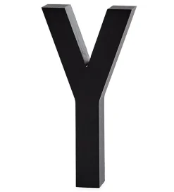 Design Letters Alubogstav - Y - Sort