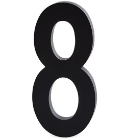 Bogstaver*Design Letters Alutal - 8 - Sort