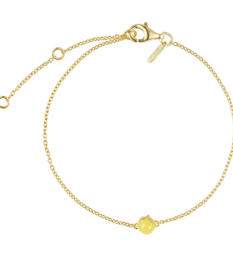 Smykker*Design Letters Armbånd - 20 cm - Guldbelagt - When life gives yo