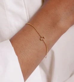 Smykker*Design Letters Armbånd - G - 18K Guldbelagt