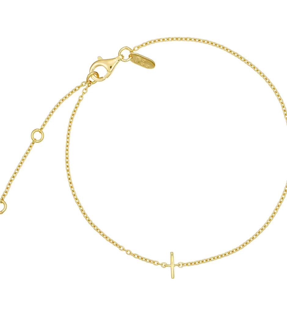 Design Letters Armbånd - I - 18K Guldbelagt