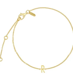 Design Letters Armbånd - R - 18K Guldbelagt