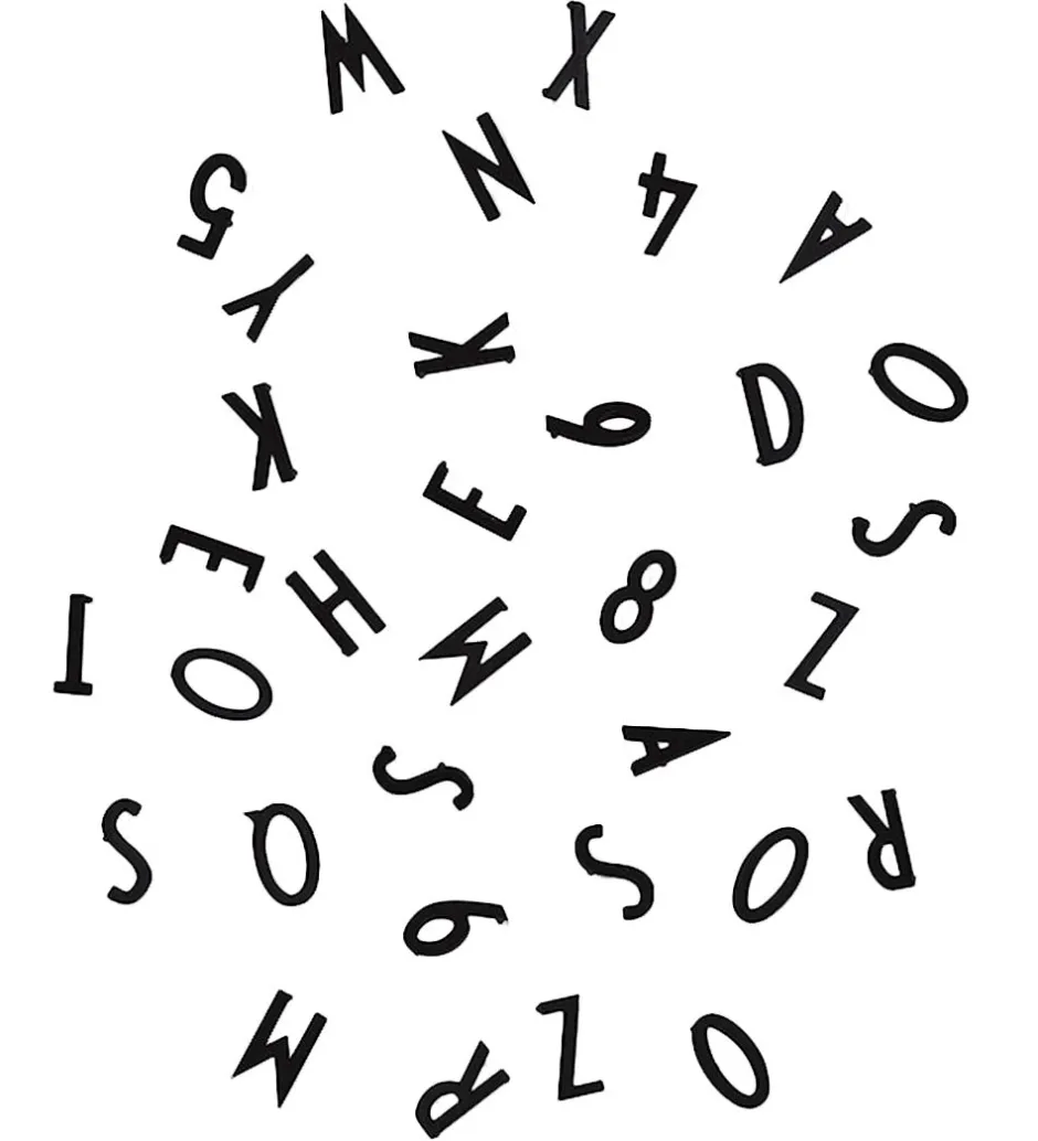 Design Letters Bogstaver - Sort
