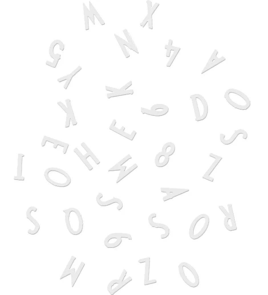 Bogstaver*Design Letters Bogstaver - Hvid