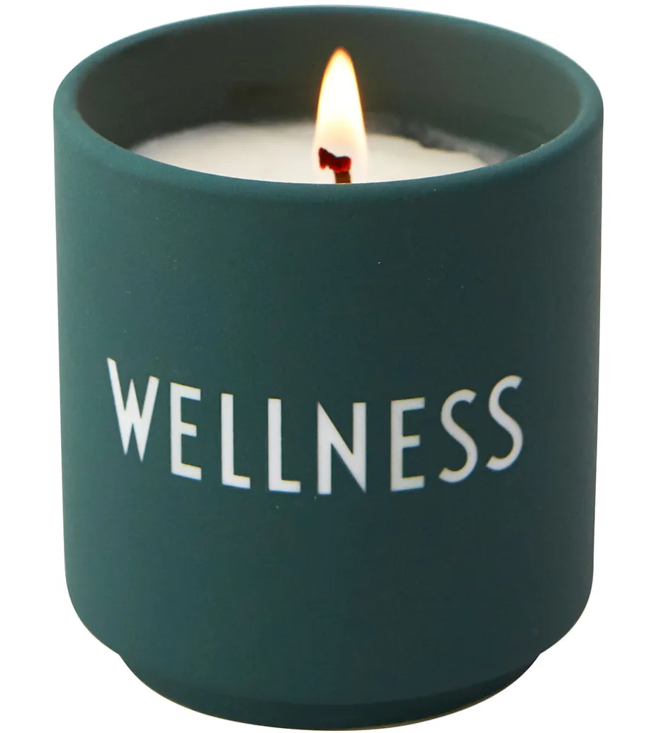 Design Letters Duftlys - Muguets & Grass - Grøn m. Wellness