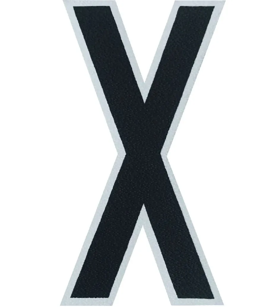 Design Letters Klistermærke - Mobil - X - 5cm - Black