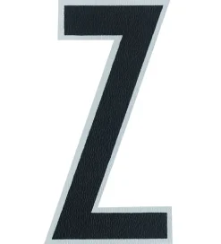 Bogstaver*Design Letters Klistermærke - Mobil - Z - 5cm - Black