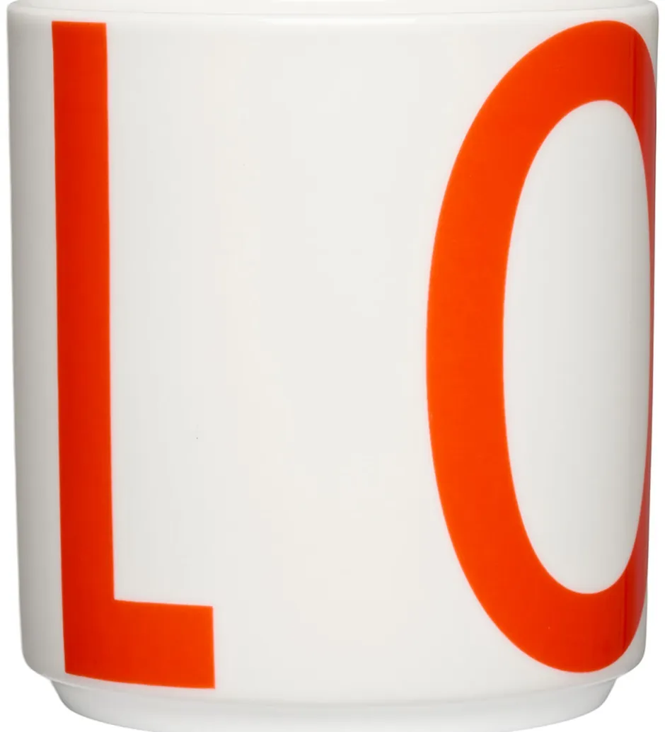 Spisetid|Kop Og Tudekop*Design Letters Kop - XL Vintage ABC - Love - Cherry Tomato