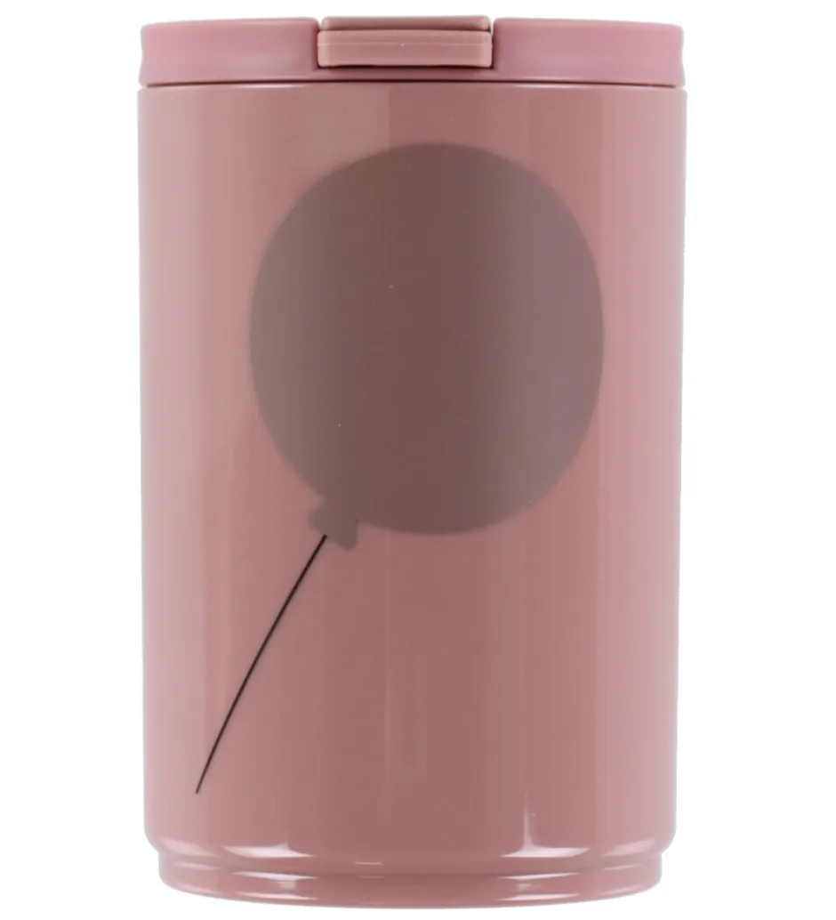 Termoflasker|Kop Og Tudekop*Design Letters Kop m. Sugerør - Travel - 330 ml - Rosa