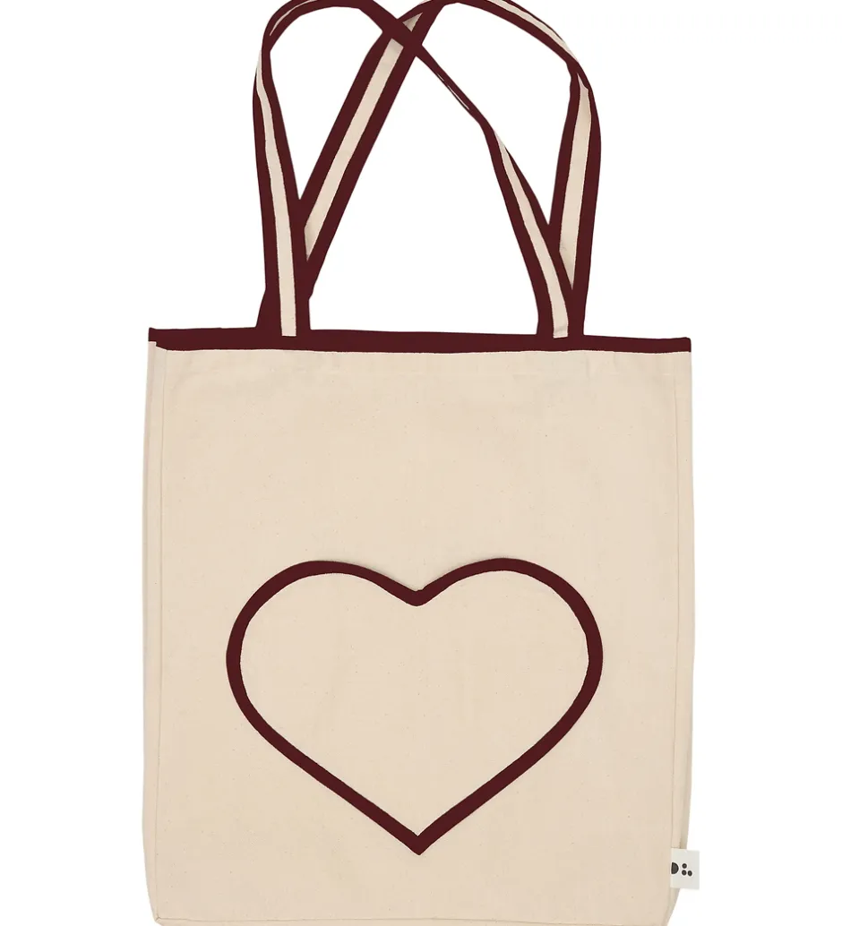 Tasker*Design Letters Mulepose - In My Heart - Natural /Syrrah Burgundy